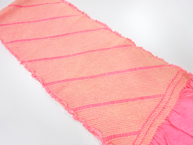 正絹　振袖用　絞り　帯揚げ